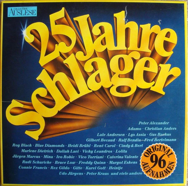 Cover Various - 25 Jahre Schlager (6xLP, Comp) Schallplatten Ankauf