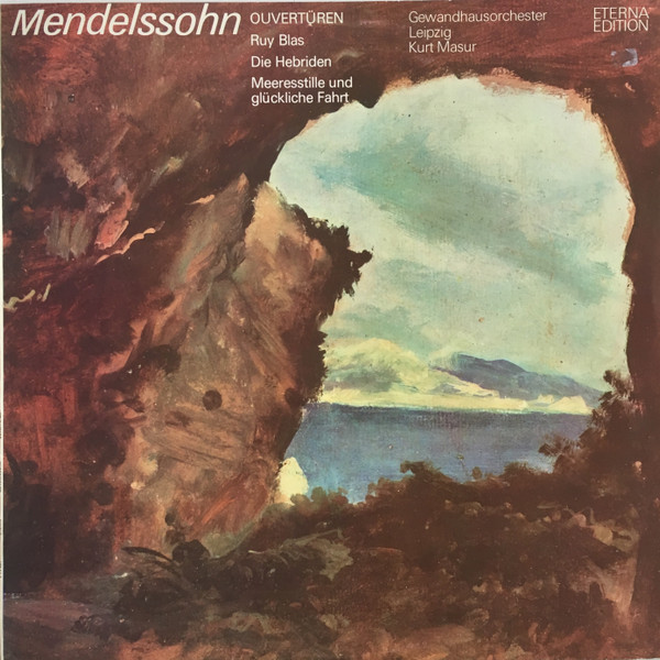 Cover Kurt Masur, Gewandhausorchester Leipzig - Felix Mendelssohn, Ouvertüren (LP) Schallplatten Ankauf