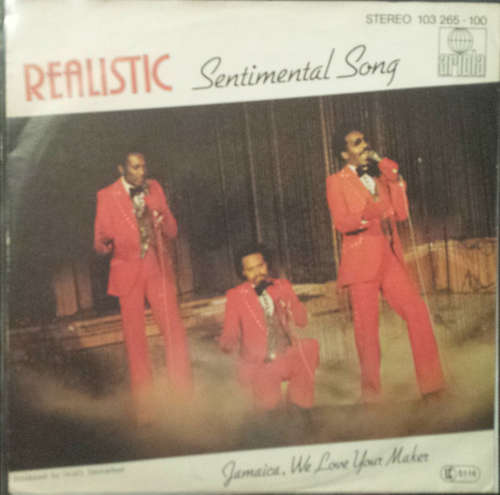 Cover Realistic (8) - Sentimental Song / Jamaica, We Love Your Maker (7, Single) Schallplatten Ankauf