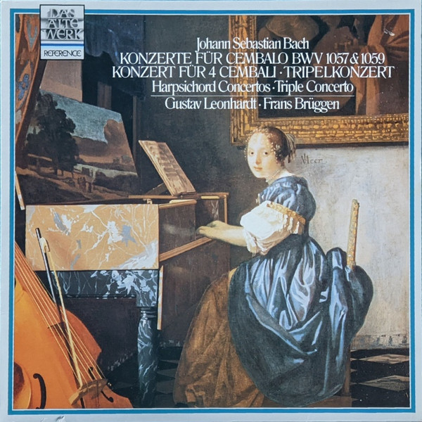 Cover Johann Sebastian Bach - Gustav Leonhardt, Frans Brüggen - Konzerte Für Cembalo BWV 1057 & 1059 (LP, Album) Schallplatten Ankauf