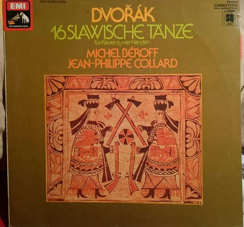 Cover Dvorak*, Michel Béroff ,  Jean-Philippe Collard - 16 Slawische Tänze Für Klavier Zu Vier Händen (LP, Quad, Club) Schallplatten Ankauf