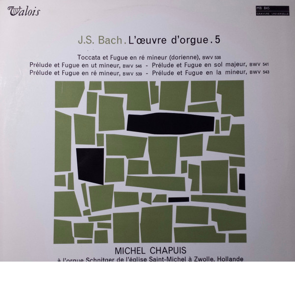 Bild Johann Sebastian Bach, Michel Chapuis - L'Œuvre D'Orgue 5 (LP) Schallplatten Ankauf