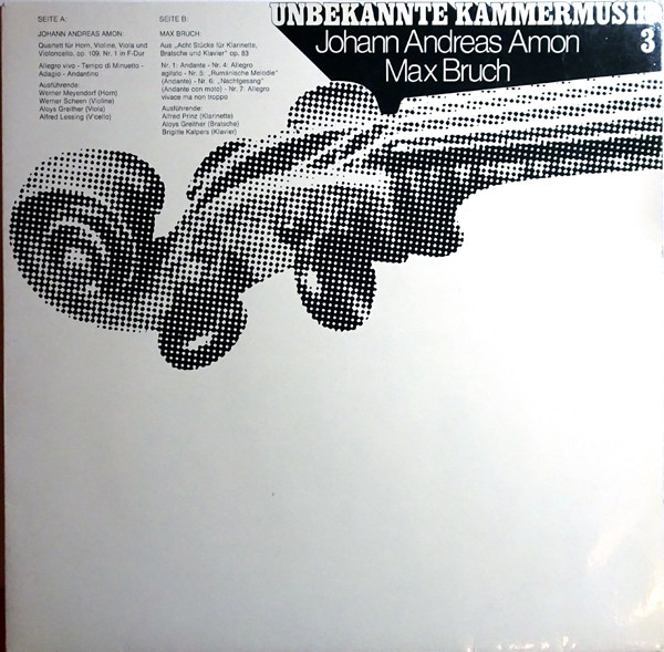 Cover Johann Andreas Amon / Max Bruch - Unbekannte Kammermusik 3 (LP) Schallplatten Ankauf