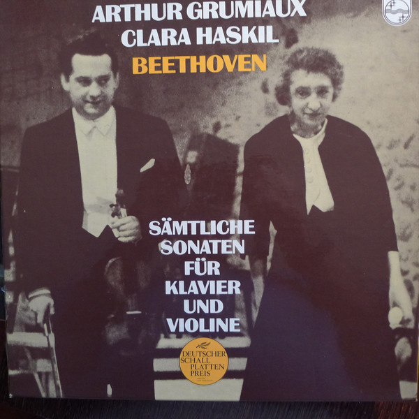 Cover Arthur Grumiaux, Clara Haskil, Beethoven* - Sämtliche Sonaten Für Klavier Und Violine (4xLP, RE + Box) Schallplatten Ankauf