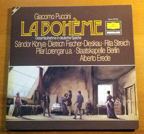 Cover Giacomo Puccini - La Bohème - Gesamtaufnahme In Deutscher Sprache (2xLP, Album) Schallplatten Ankauf