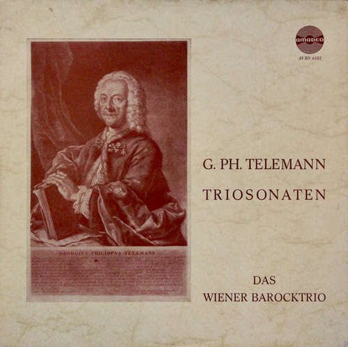Cover Georg Philipp Telemann, Das Wiener Barocktrio - Triosonaten (LP) Schallplatten Ankauf