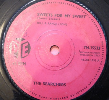 Cover The Searchers - Sweets For My Sweet (7, Single, Sol) Schallplatten Ankauf