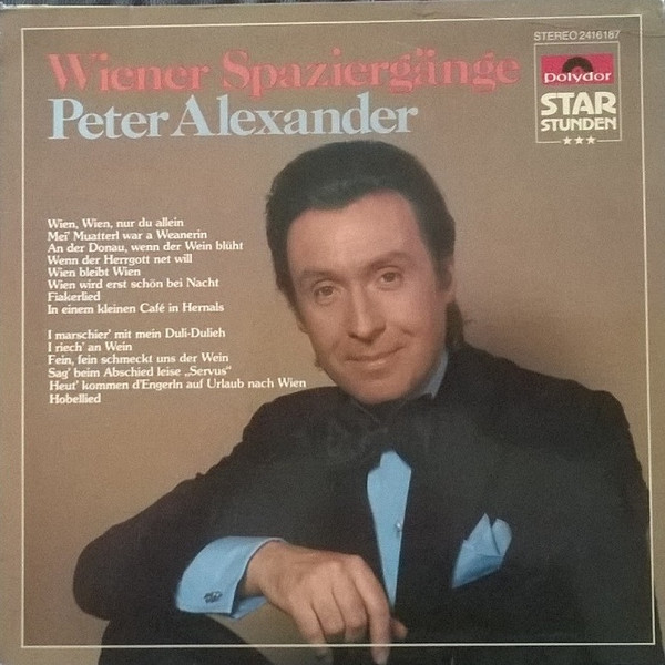Cover Peter Alexander - Wiener Spaziergänge (LP, Comp, RE) Schallplatten Ankauf