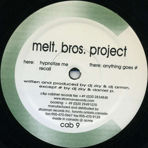 Cover Melt. Bros. Project - Melt. Bros. Project (12) Schallplatten Ankauf