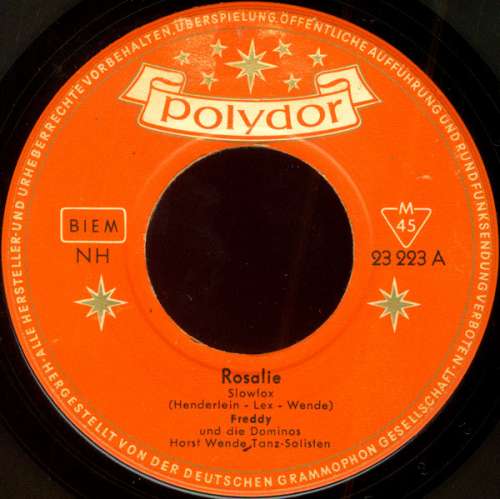 Cover Freddy* Und Die Dominos (3) - Rosalie / So Geht Das Jede Nacht (7, Single, Mono) Schallplatten Ankauf
