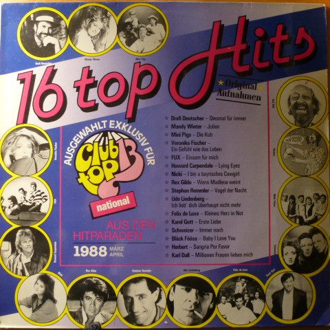 Cover Various - 16 Top Hits National März / April 1988 (LP, Comp) Schallplatten Ankauf