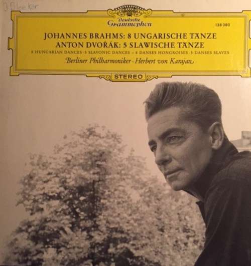 Cover Johannes Brahms & Antonín Dvořák, Berliner Philharmoniker / Herbert Von Karajan - Dances By Brahms & Dvořák (LP, Album, RP) Schallplatten Ankauf
