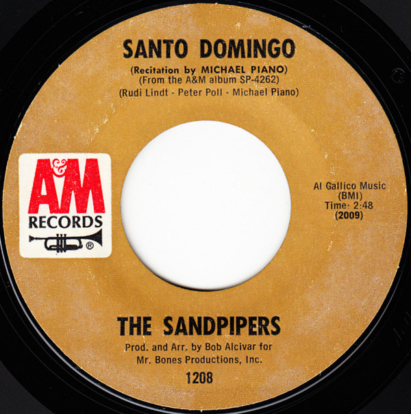 Bild The Sandpipers - Santo Domingo / Beyond The Valley Of The Dolls (7, Single) Schallplatten Ankauf
