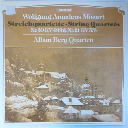 Cover Wolfgang Amadeus Mozart, Alban Berg Quartett - Streichquartette · String Quartets Nr.20 KV 499 & Nr.21 KV 575 (LP) Schallplatten Ankauf
