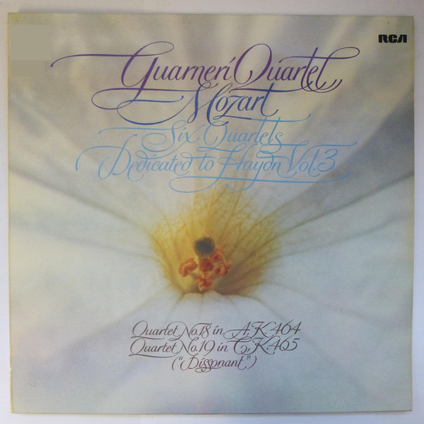 Cover Guarneri Quartet - Mozart* - Six Quartets Dedicated To Haydn, Vol. 3 - Quartet No. 18 In A, K. 464 / Quartet No. 19 In C, K. 465 (Dissonant) (LP) Schallplatten Ankauf