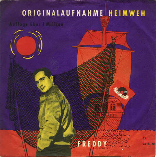 Cover Freddy* - Sie Hieß Mary-Ann / Heimweh (7, Single, Mono) Schallplatten Ankauf