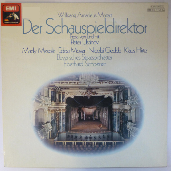 Cover Wolfgang Amadeus Mozart, Bayerisches Staatsorchester, Eberhard Schoener - Der Schauspieldirektor (LP) Schallplatten Ankauf