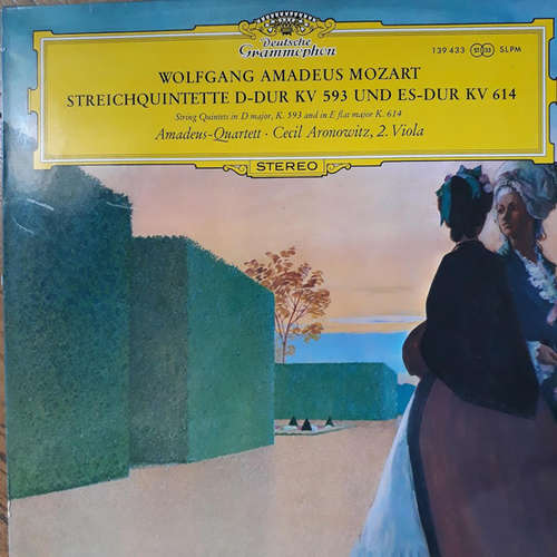 Cover Wolfgang Amadeus Mozart - Amadeus-Quartett - Streichquintette D-dur KV 593 und Es-dur KV 614 (LP, RE) Schallplatten Ankauf