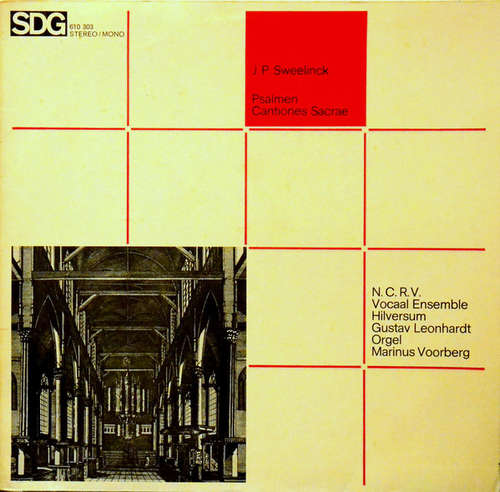 Cover J.P. Sweelinck* - N.C.R.V. Vocaal Ensemble Hilversum*, Gustav Leonhardt, Marinus Voorberg - Psalmen / Cantiones Sacrae (LP) Schallplatten Ankauf