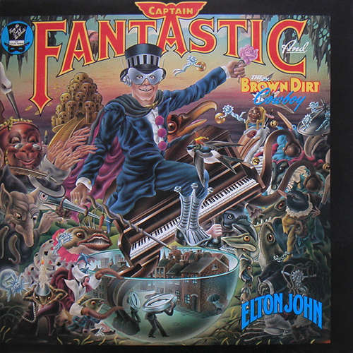 Cover Elton John - Captain Fantastic And The Brown Dirt Cowboy (LP, Album, Gat) Schallplatten Ankauf