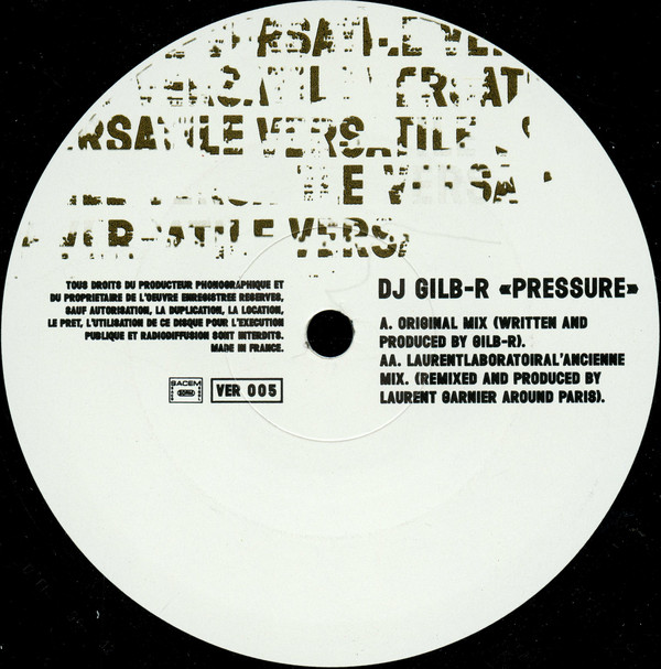 Cover DJ Gilb-R* - Pressure (12) Schallplatten Ankauf