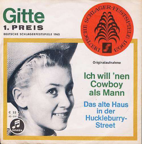 Cover Ich Will 'Nen Cowboy Als Mann / Das Alte Haus In Der Huckleburry-Street Schallplatten Ankauf