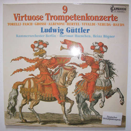 Cover Ludwig Güttler - 9 Virtuose Trompeten Konzerte (2xLP) Schallplatten Ankauf