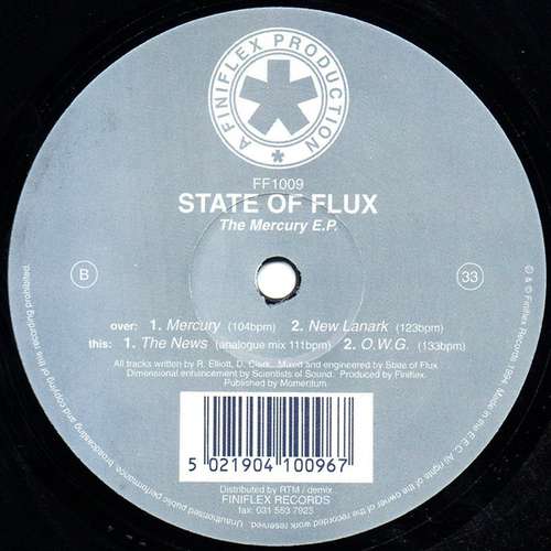 Cover State Of Flux - The Mercury E.P. (12, EP) Schallplatten Ankauf