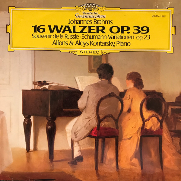 Cover Johannes Brahms, Alfons & Aloys Kontarsky, Robert Schumann - Waltzer, Op. 39 / Souvenir De la Russie / Variations On A Theme (LP, RE) Schallplatten Ankauf