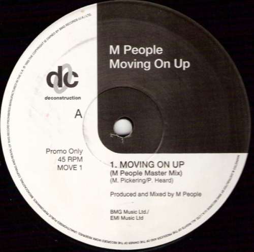 Cover M People - Moving On Up (12, Promo) Schallplatten Ankauf