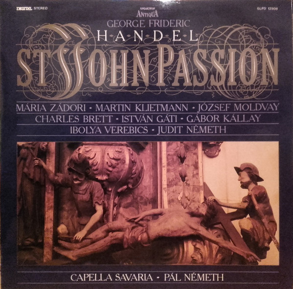 Cover Georg Friedrich Händel - St John Passion (LP) Schallplatten Ankauf