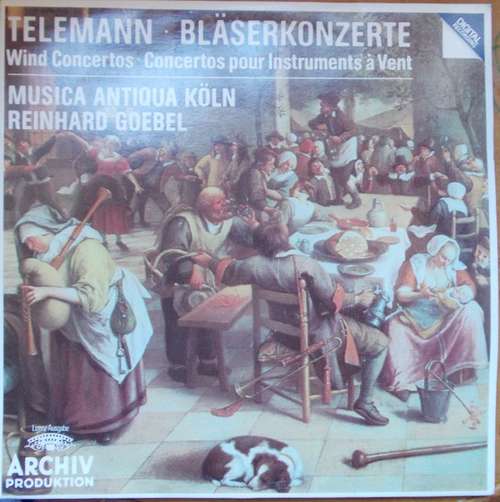 Cover Telemann*, Musica Antiqua Köln, Reinhard Goebel - Bläserkonzerte = Wind Concertos = Concertos Pour Instruments À Vent (LP) Schallplatten Ankauf