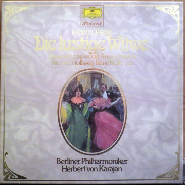 Cover Franz Lehár, Berliner Philharmoniker, Herbert von Karajan - Die Lustige Witwe (2xLP) Schallplatten Ankauf
