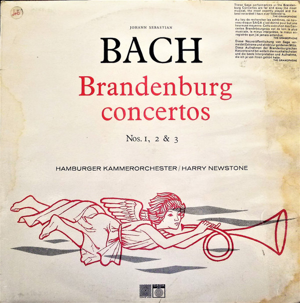 Cover Johann Sebastian Bach, Hamburger Kammerorchester, Harry Newstone - Brandenburg Concertos Nos. 1, 2 & 3 (LP, RE) Schallplatten Ankauf