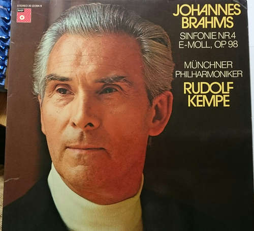 Cover Johannes Brahms - Rudolf Kempe, Münchner Philharmoniker - Sinfonie Nr. 4 E-moll, Op. 98 (LP) Schallplatten Ankauf