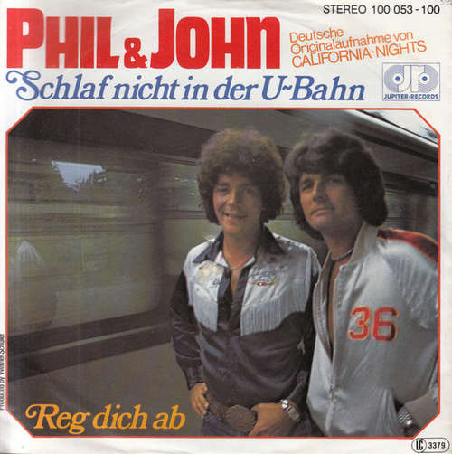 Cover Phil & John - Schlaf Nicht In Der U-Bahn (7, Single) Schallplatten Ankauf