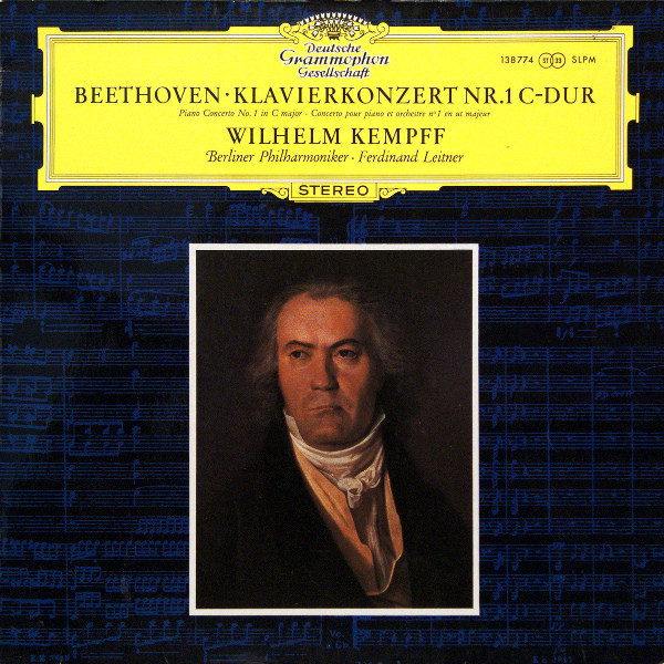 Cover Beethoven*, Wilhelm Kempff, Berliner Philharmoniker ∙ Ferdinand Leitner - Klavierkonzert Nr.1 C-Dur (LP, RP) Schallplatten Ankauf