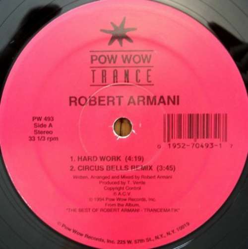 Cover Robert Armani - Hard Work (12) Schallplatten Ankauf