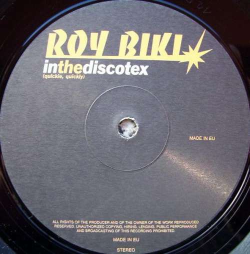 Cover Roy Biki - In The Discotex (Quickie, Quickly) (12) Schallplatten Ankauf