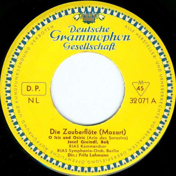 Cover Mozart* - Josef Greindl - Die Zauberflöte (7, Mono) Schallplatten Ankauf