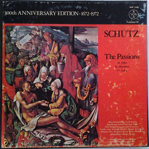 Cover Heinrich Schütz - The Passions: A 300th Anniversary Edition, Volume II (3xLP, S/Edition) Schallplatten Ankauf