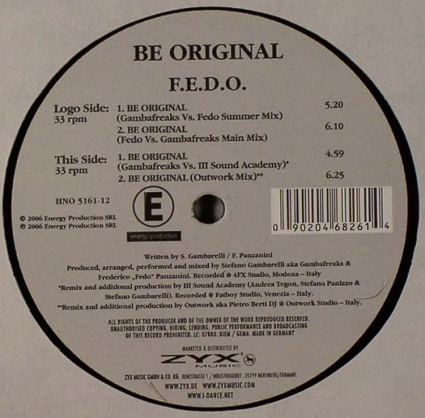 Bild F.E.D.O.* - Be Original (12) Schallplatten Ankauf