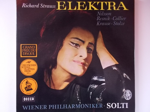 Cover Richard Strauss - Nilsson*, Resnik*, Collier*, Krause*, Stolze*, Wiener Philharmoniker ; Solti* - Elektra (2xLP + Box) Schallplatten Ankauf