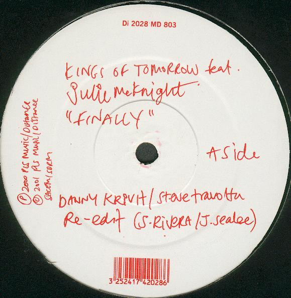 Cover Kings Of Tomorrow Feat. Julie McKnight - Finally (Danny Krivit / Steve Travolta Re-Edit) (12, S/Sided) Schallplatten Ankauf