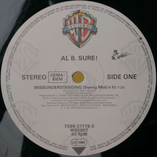 Cover Al B. Sure! - Missunderstanding (12) Schallplatten Ankauf