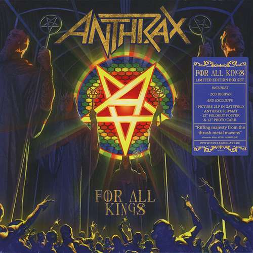 Cover Anthrax - For All Kings (Box, Ltd + CD, Album + CD, EP + LP, Album, Pic + L) Schallplatten Ankauf