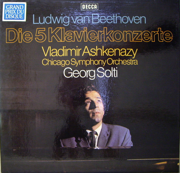 Cover Ludwig van Beethoven, Vladimir Ashkenazy, Georg Solti, Chicago Symphony Orchestra* - Die 5 Klavierkonzerte (4xLP + Box) Schallplatten Ankauf