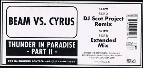 Cover Beam vs. Cyrus - Thunder In Paradise - Part II (12) Schallplatten Ankauf