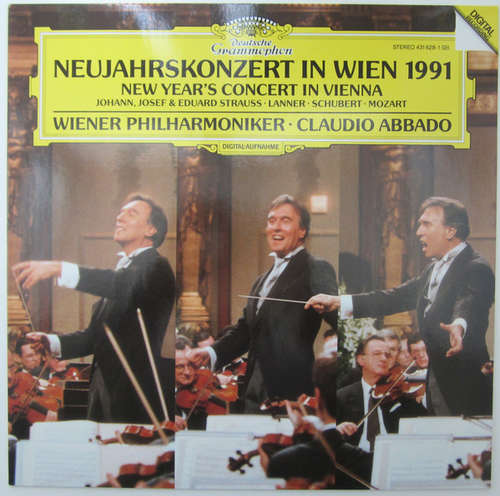 Cover Wiener Philharmoniker, Claudio Abbado - Neujahrskonzert In Wien 1991 - New Year's Concert In Vienna (12, Album) Schallplatten Ankauf