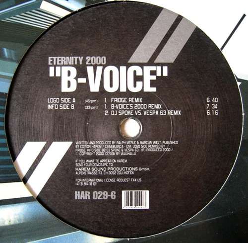 Cover B-Voice - Eternity 2000 (12) Schallplatten Ankauf